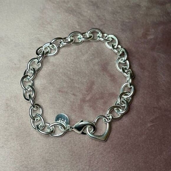 The Love Heart Link Bracelet in 925 silver - Picture 8 of 10